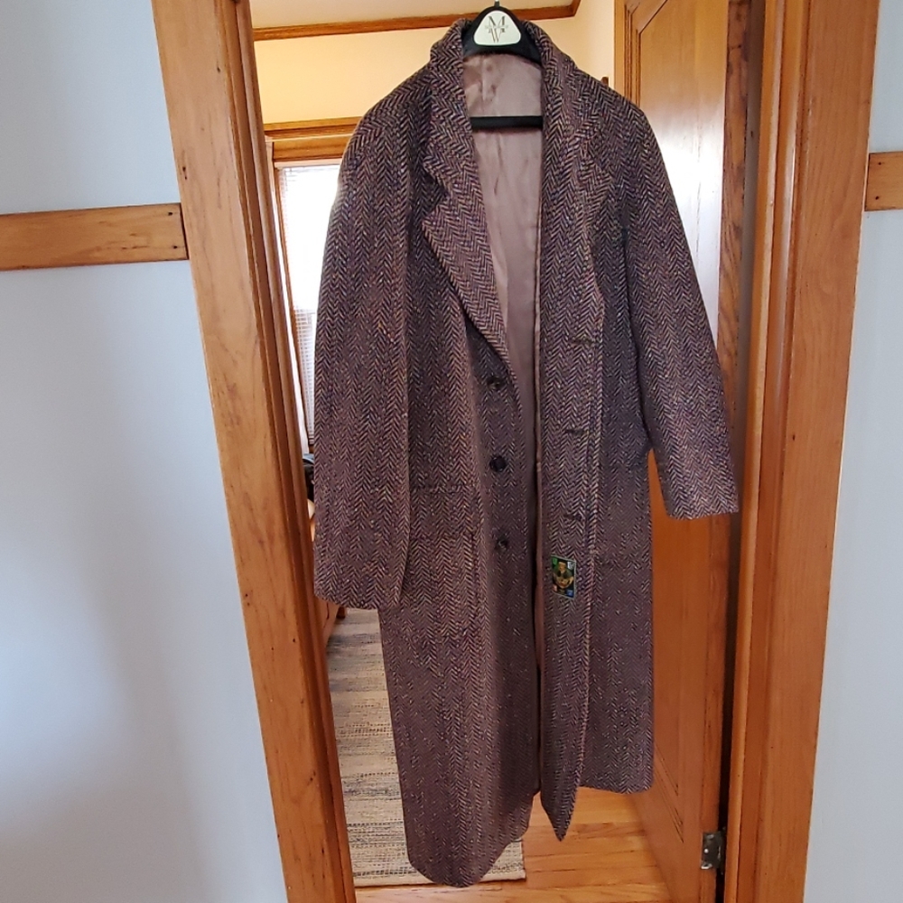Vintage Donegal  tweed overcoat